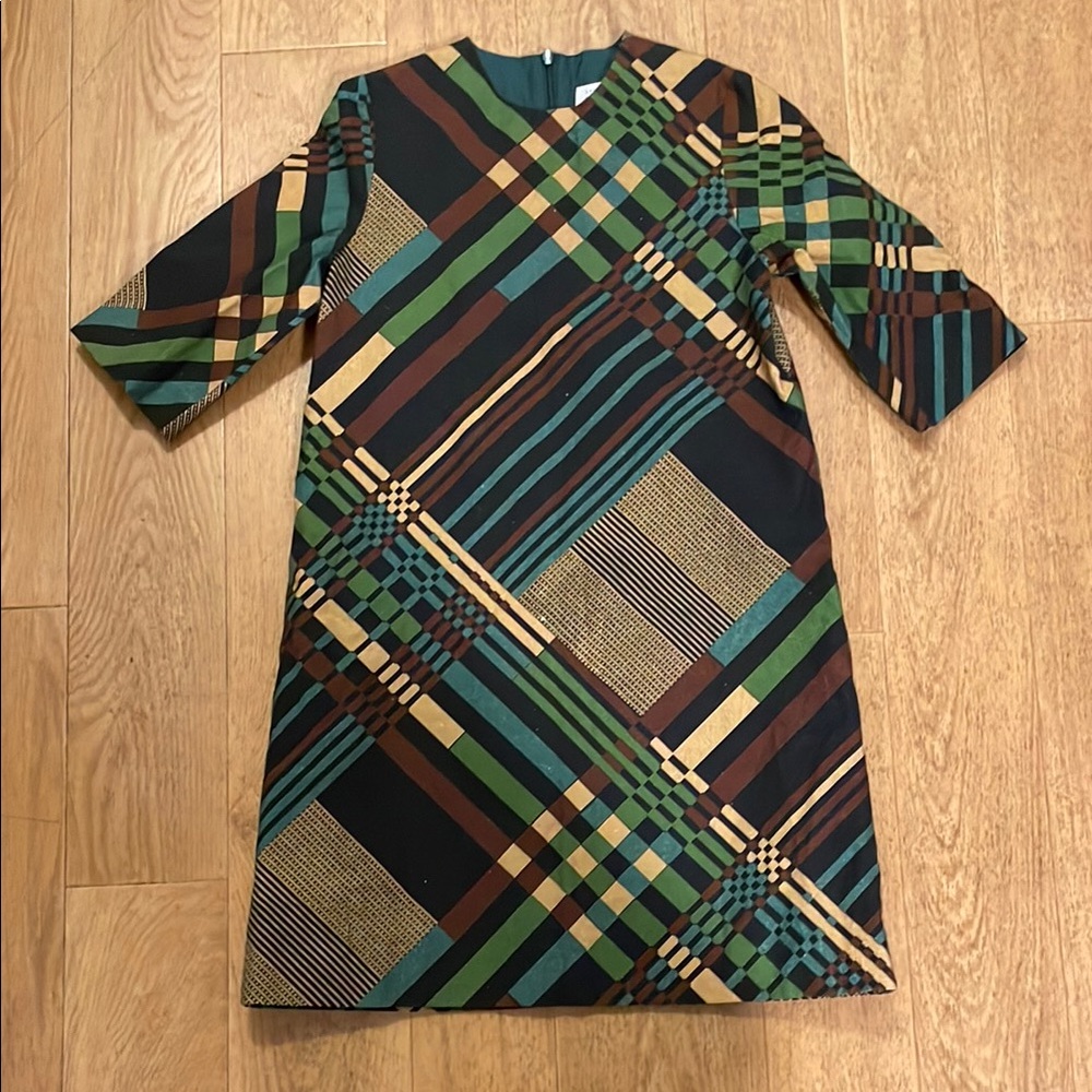 Girls Chic Geometric Pattern Dress